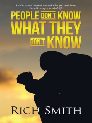 cover image of People Don't Know What They Don't Know